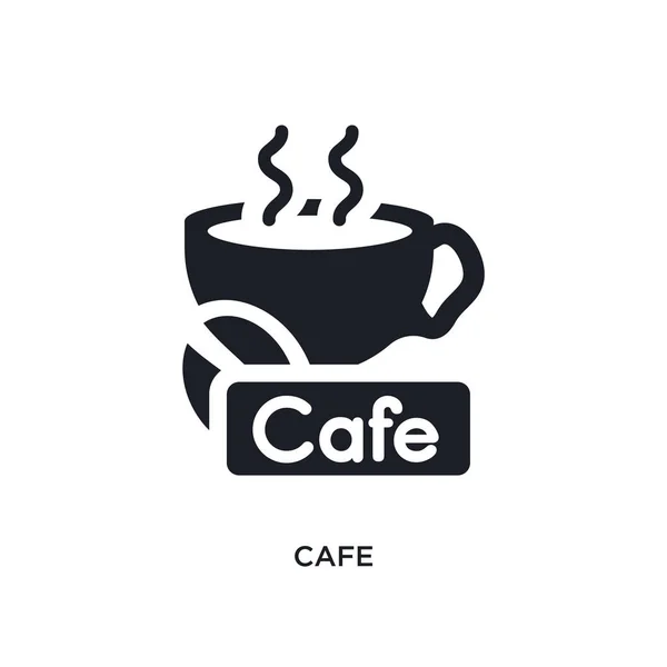Café Isoliert Ikone Einfache Elementillustration Aus Museumsikonen Café Editierbare Logo — Stockvektor