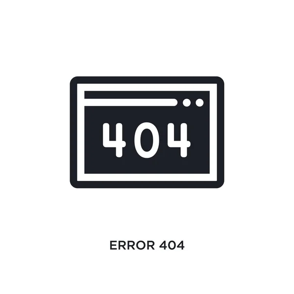 Fel 404 Isolerade Ikonen Enkelt Element Illustration Från Programmering Concept — Stock vektor
