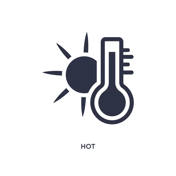 Horká Izolované Ikona Jednoduchý Prvek Ilustrace Počasí Konceptu Svěží Design — Stockový vektor