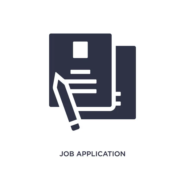 Job Application Icon Simple Element Illustration Human Resources Concept Job — Stock Vector