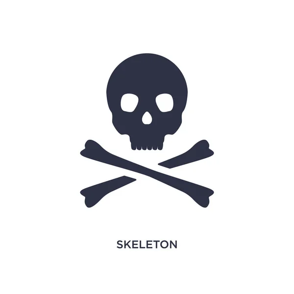 Икона Скелета Простая Иллюстрация Элемента Исторической Концепции Skeleton Editable Symbol — стоковый вектор