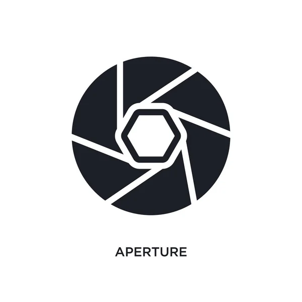 Aperture isolated icon. simple element illustration from electro — Stock Vector