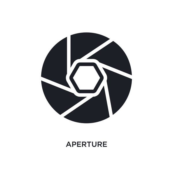 aperture isolated icon. simple element illustration from electro