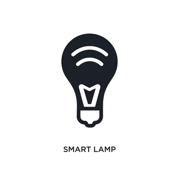 Smart Lamp Ikona Białym Tle Prosty Element Ilustracja Ikony Inteligentnych — Wektor stockowy