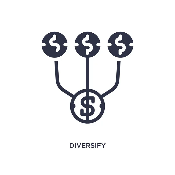 Diversificatie Icoon Eenvoudige Element Illustratie Van Marketing Concept Diversificatie Bewerkbare — Stockvector