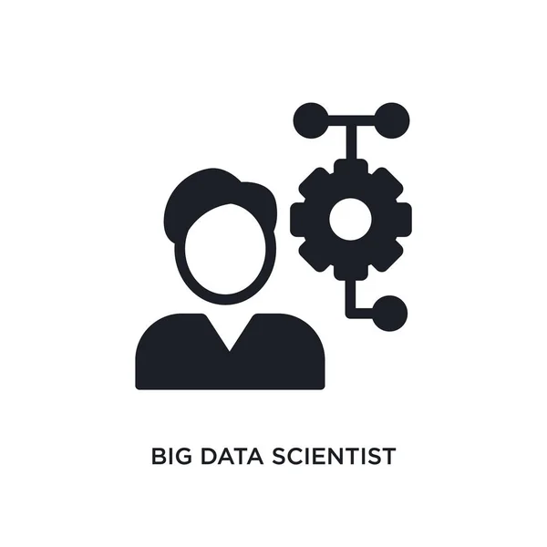 Big Data Cientista Ícone isolado. ilustração do elemento simples fr —  Vetores de Stock