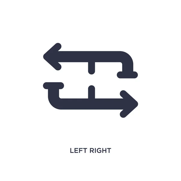 Izquierda icono derecho sobre fondo blanco. Elemento simple ilustración — Vector de stock
