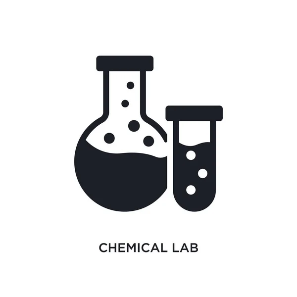 Laboratorium chemiczne ikona na białym tle. prosty element ilustracja z gen — Wektor stockowy