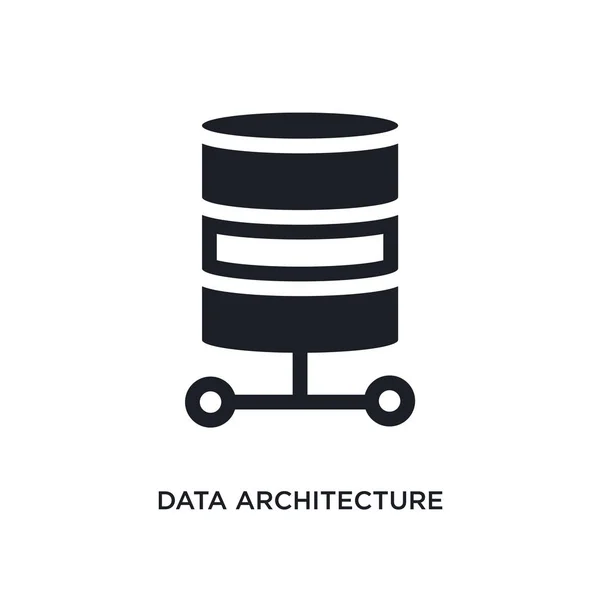 Arquitetura Dados Ícone Isolado Ilustração Elemento Simples Ícones Conceito Tecnologia — Vetor de Stock