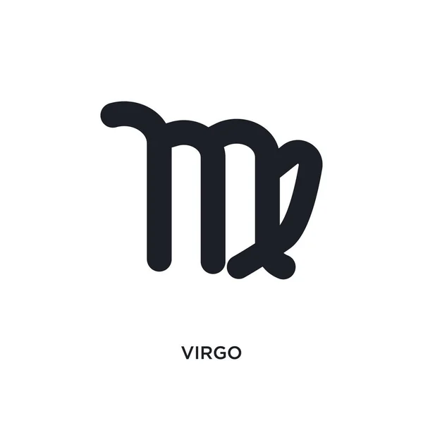 Ícone Isolado Virgo Ilustração Elemento Simples Ícones Conceito Zodíaco Logotipo — Vetor de Stock