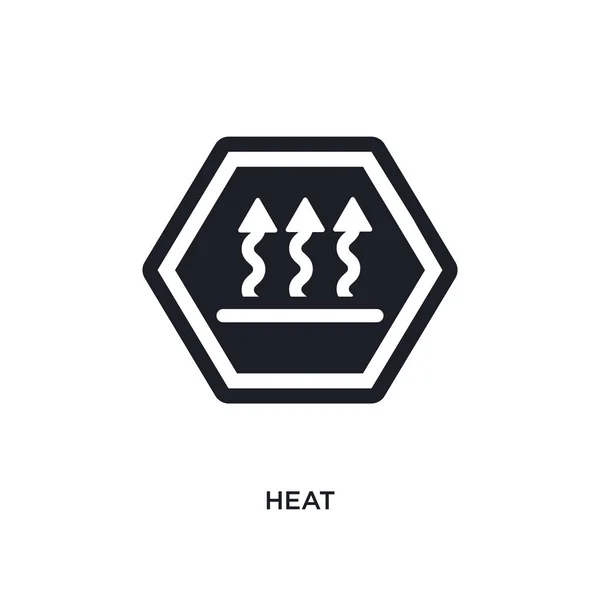 Hitze Isoliert Symbol Einfache Elementillustration Aus Symbolen Des Zeichenkonzepts Hitze — Stockvektor