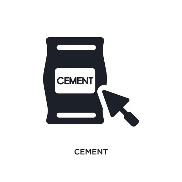 Cement Isolerade Ikonen Enkelt Element Illustration Från Konstruktion Konceptet Ikoner — Stock vektor