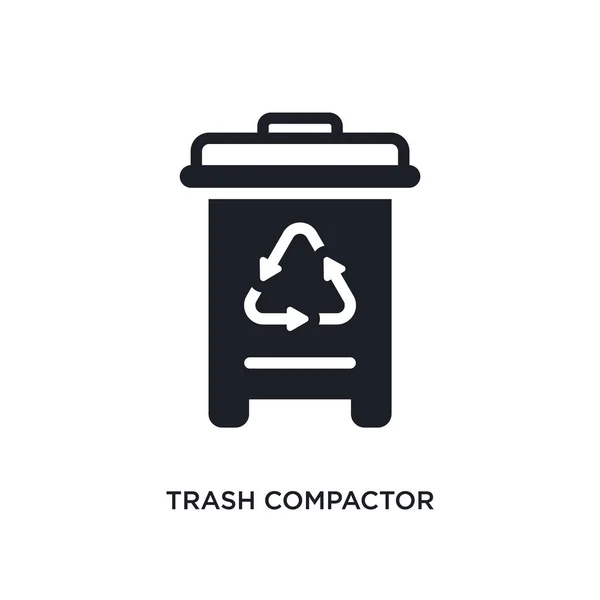 Compactador de basura icono aislado. elemento simple ilustración de — Archivo Imágenes Vectoriales