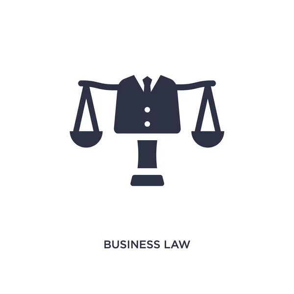 Ícone de direito empresarial no fundo branco. Elemento simples ilustrati —  Vetores de Stock
