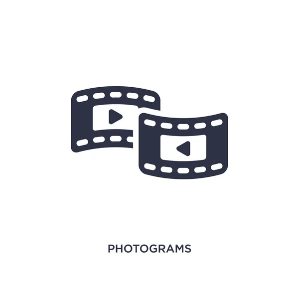 Fotogramas Ícone Isolado Ilustração Simples Conceito Cinema Fotogramas Design Símbolo — Vetor de Stock