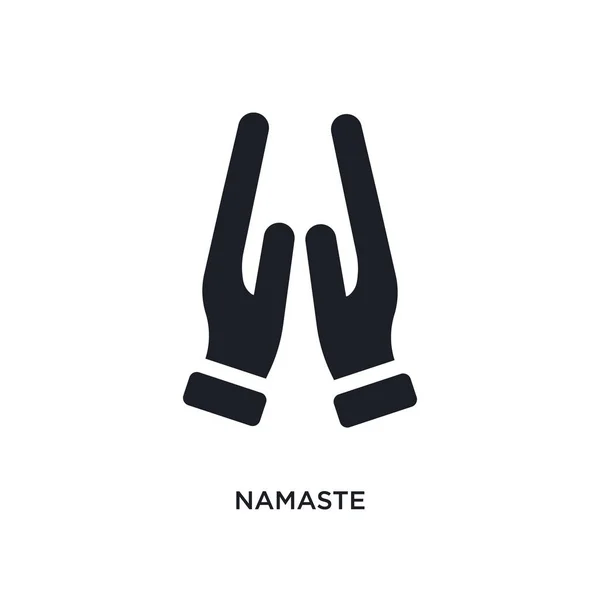 Namaste ícone isolado. ilustração elemento simples da índia e —  Vetores de Stock