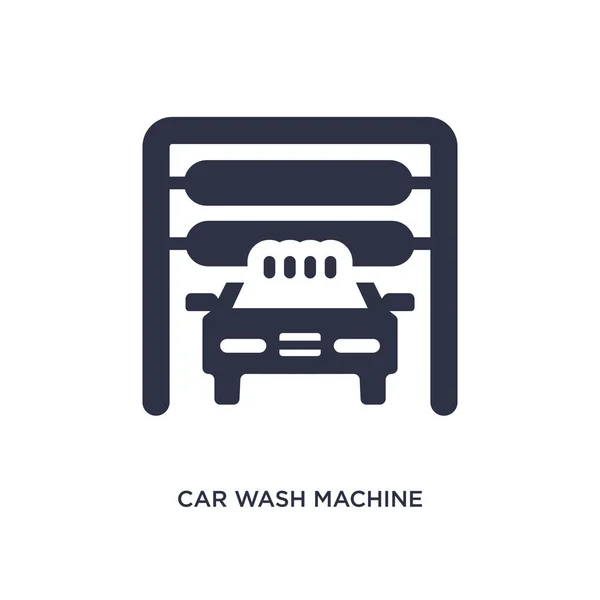 Waschmaschinensymbol auf weißem Hintergrund. Einfaches Element Unlust — Stockvektor