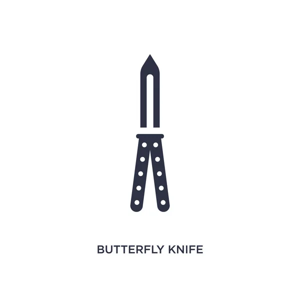 Ikona Motýla Nože Jednoduchá Ilustrace Konceptu Práva Spravedlnosti Motýlí Nůž — Stockový vektor