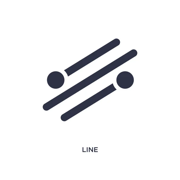 Icône de ligne sur fond blanc. Illustration d'élément simple de — Image vectorielle