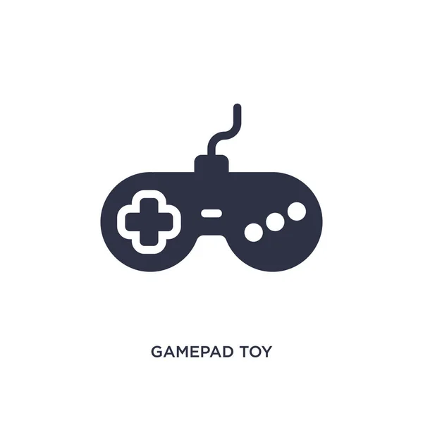 ゲームパッドのおもちゃのアイコン おもちゃのコンセプトからシンプルな要素のイラスト 白い背景に編集可能なシンボルデザインをゲームパッドのおもちゃ Web およびモバイルで使用可能 — ストックベクタ