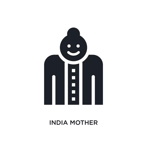 Ινδία μητέρα απομονωμένες εικονίδιο. απλό στοιχείο εικονογράφηση από ind — Διανυσματικό Αρχείο
