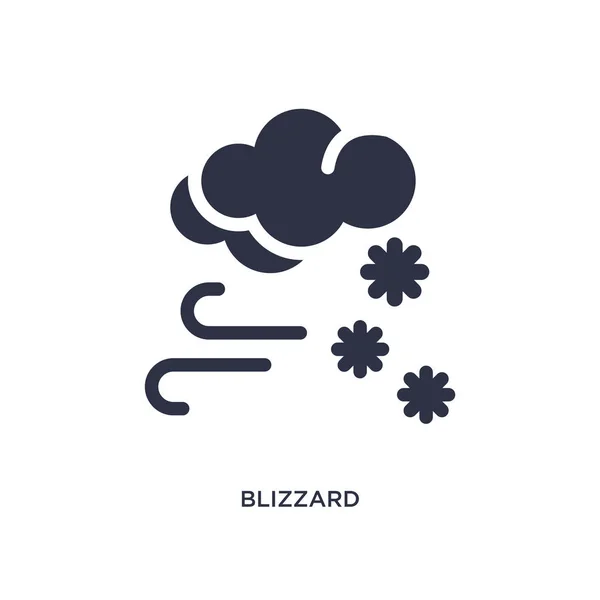 Blizzard Icona Isolata Elemento Semplice Illustrazione Dal Concetto Meteo Blizzard — Vettoriale Stock