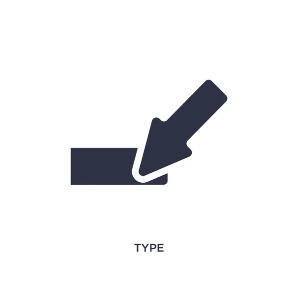 Icône Type Illustration Simple Élément Concept Orientation Type Modifiable Conception — Image vectorielle