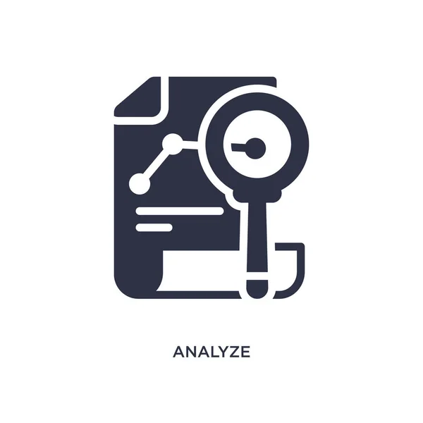 Analyze Icon Simple Element Illustration Marketing Concept Analyze Editable Symbol — 图库矢量图片