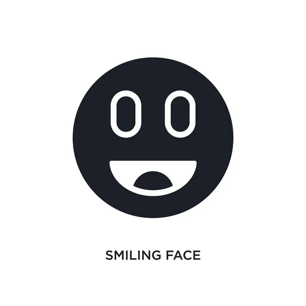 Lächelndes Gesicht Isolierte Ikone Einfache Elementillustration Aus Ultimativen Glyphicons Konzeptsymbolen — Stockvektor