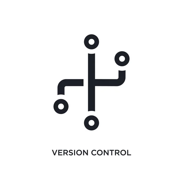 Isoliertes Symbol Für Versionskontrolle Einfache Elementillustration Aus Technologie Konzept Symbolen — Stockvektor