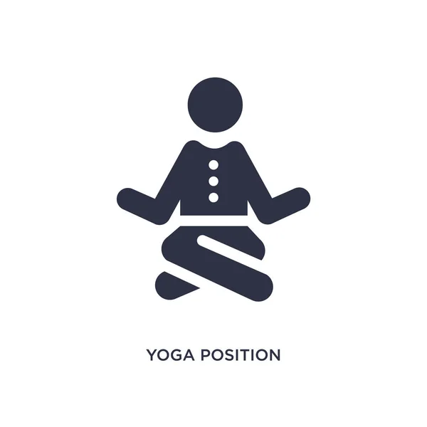 yoga position isolated icon. Simple element illustration from behavior concept. yoga position editable logo symbol design on white background. Can be use for web and mobile.