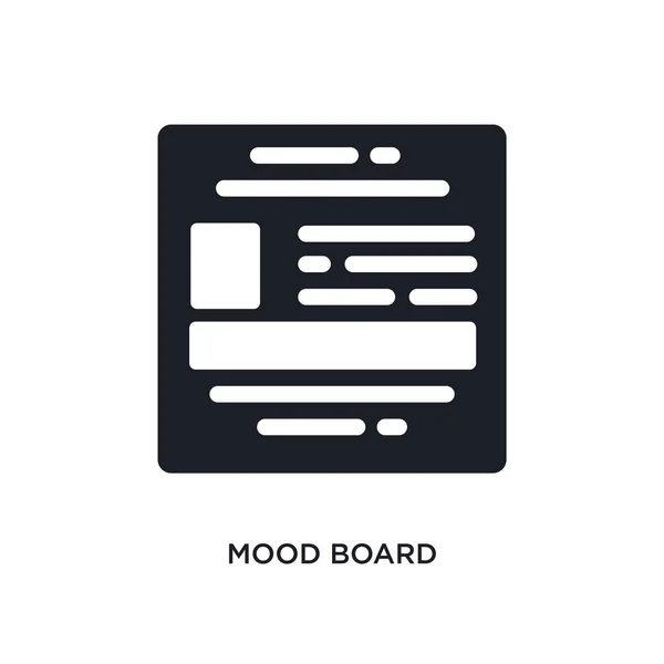 Mood Board Elszigetelt Ikont Egyszerű Elem Illusztráció Technológia Koncepció Ikonok — Stock Vector