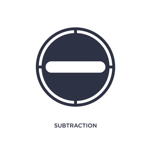 Symbolen För Subtraktion Enkelt Element Illustration Från Användar Gränssnitts Konceptet — Stock vektor