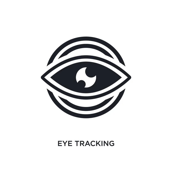 Eye Tracking Icono Aislado Ilustración Elementos Simples Iconos Concepto Inteligencia — Archivo Imágenes Vectoriales