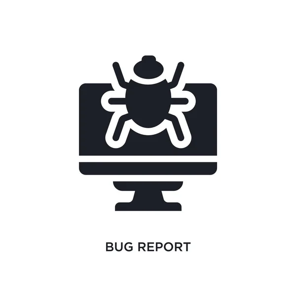 Bug Report Isolated Icon Simple Element Illustration Programming Concept Icons — Stock Vector