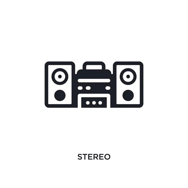 Stereo izole simgesi. basit öğe örnek elektroniği — Stok Vektör