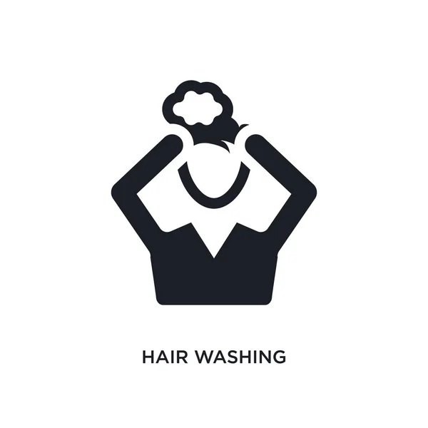 Миття волосся ізольована іконка. простий елемент ілюстрація з гігієни — стоковий вектор