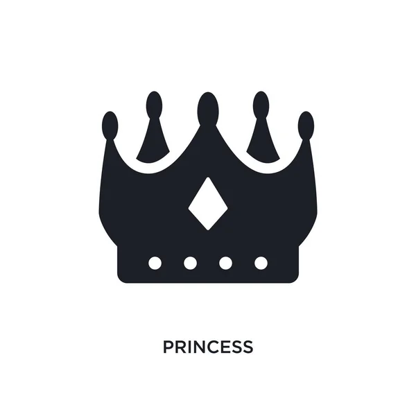 Prinses geïsoleerde pictogram. eenvoudig element met de afbeelding van luxe — Stockvector