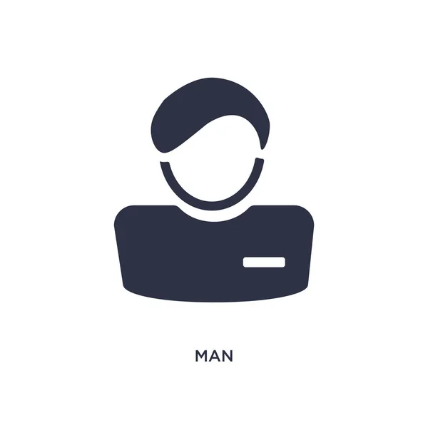 Mann Ikone Einfache Elementillustration Aus Dem Personalkonzept Man Editierbares Symboldesign — Stockvektor