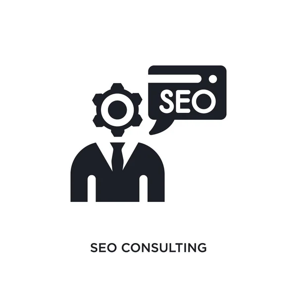 Seo Consultoria Ícone Isolado Ilustração Elemento Simples Ícones Conceito Programação —  Vetores de Stock