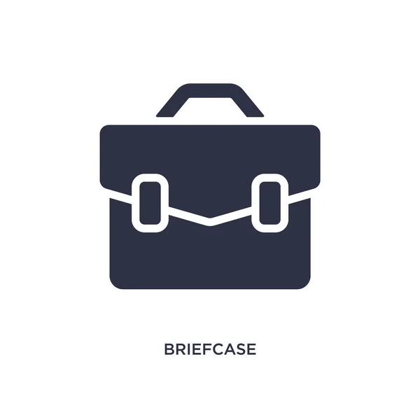 Icono del maletín sobre fondo blanco. Elemento simple ilustración — Vector de stock