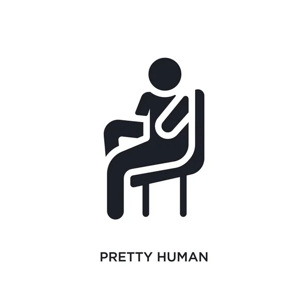 Pretty human isolated icon. simple element illustration from fee — Stock Vector