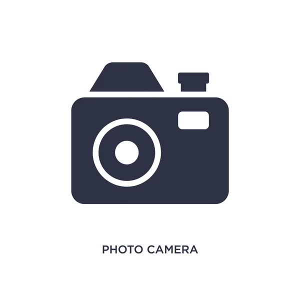 Photo Camera Icon Simple Element Illustration Music Media Concept Photo — Stock Vector