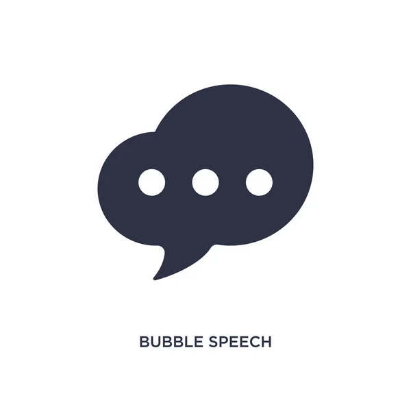 Bublinová Ikona Řeči Jednoduchá Ilustrace Konceptu Uživatelského Rozhraní Bublinový Projev — Stockový vektor