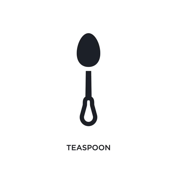 Cucchiaino icona isolata. elemento semplice illustrazione da cucina — Vettoriale Stock