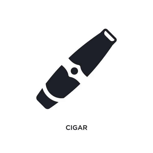 Икона изолированной сигары. простая иллюстрация элемента от мошенника класса люкс — стоковый вектор