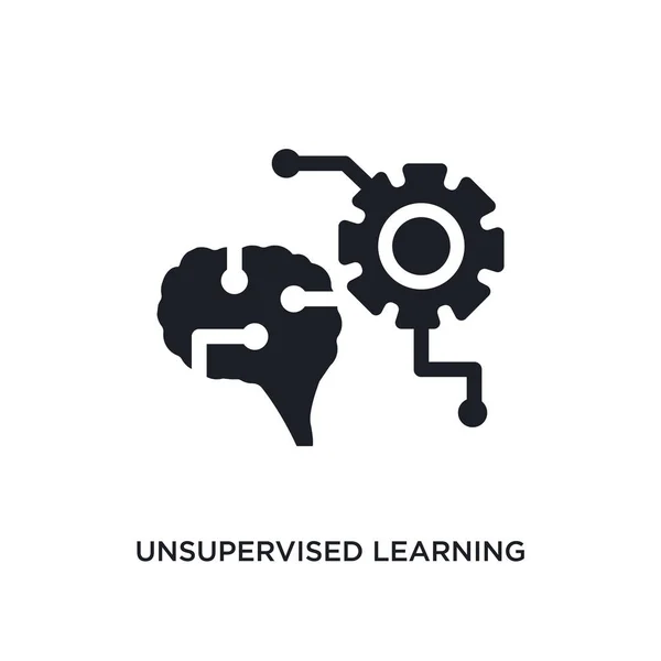 Unsupervised Learning Isolated Icon Simple Element Illustration Artificial Intellegence Concept — Stock Vector