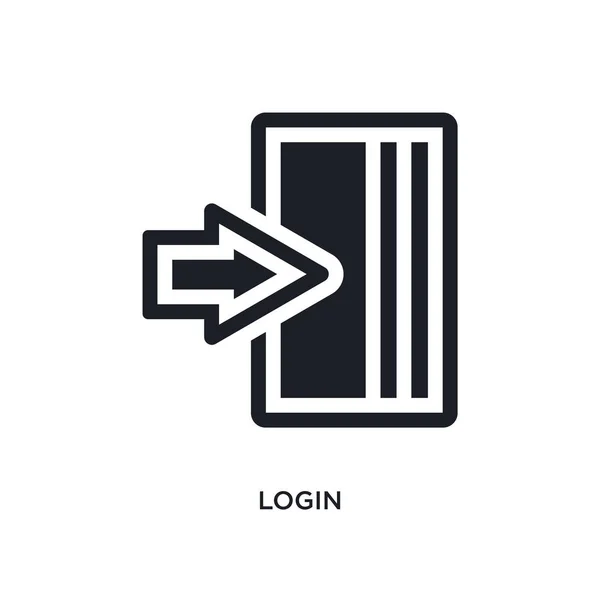 Login Icon Einfache Elementillustration Aus Programmierkonzept Symbolen Login Editierbares Logo — Stockvektor