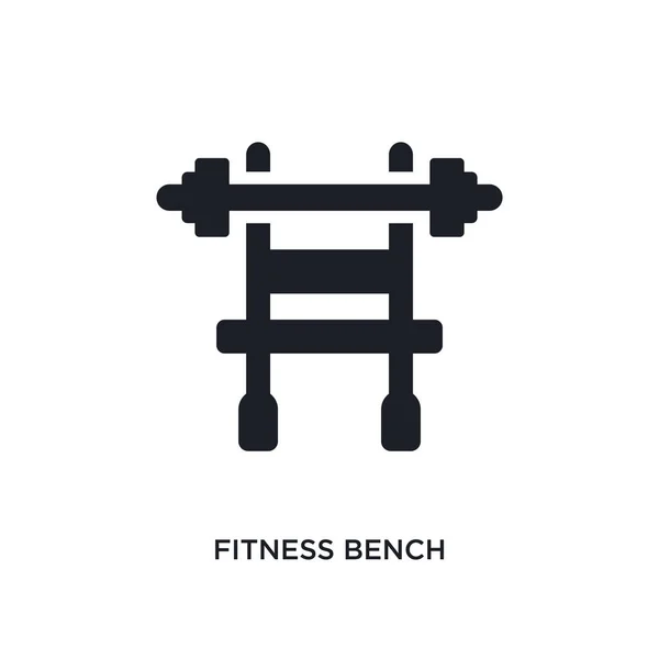 Banco de fitness icono aislado. elemento simple ilustración de gy — Archivo Imágenes Vectoriales