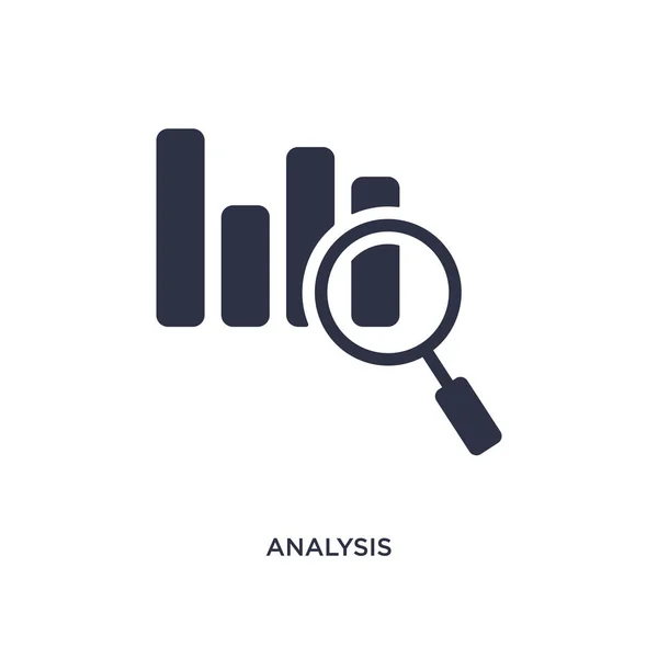 Analyse-Symbol auf weißem Hintergrund. einfaches Element Abbildung f — Stockvektor